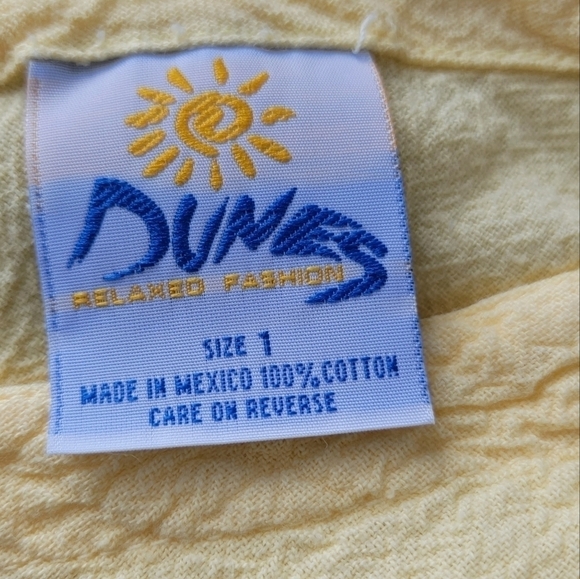 Dunes Yellow V-neck Tunic Size 1 - Picture 5 of 10